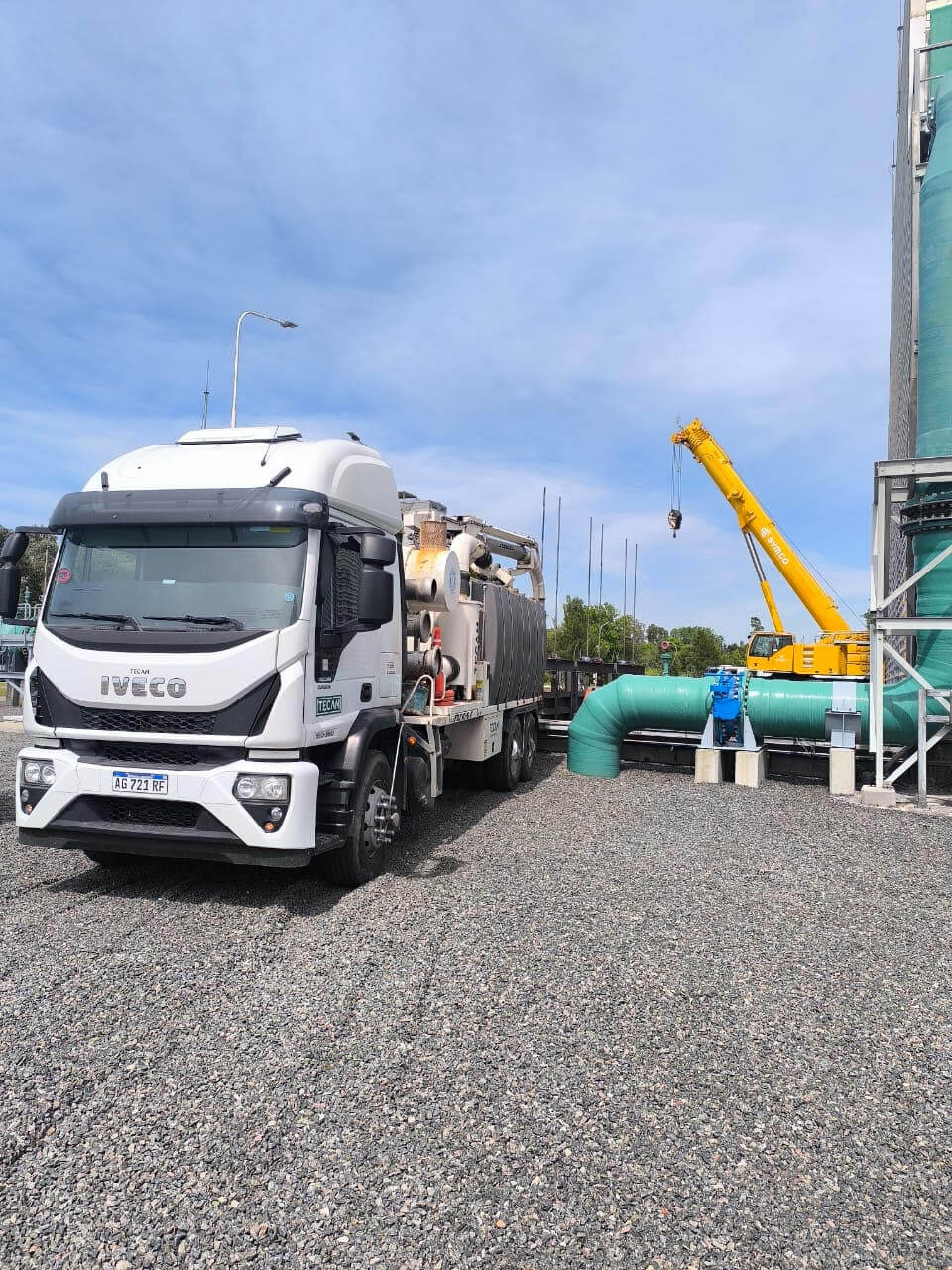 camión con hidrojet